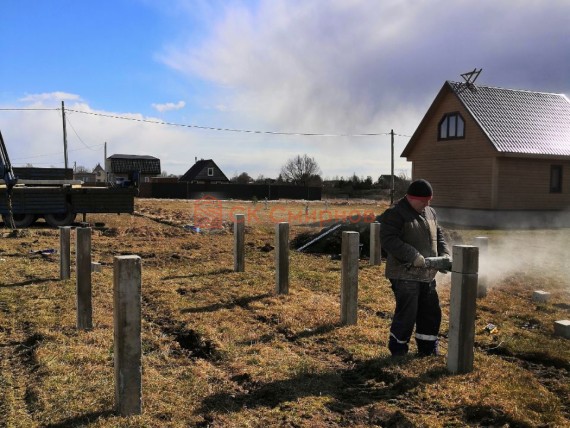 Фундамент из ЖБ свай